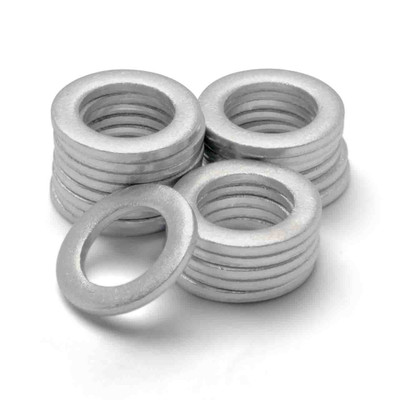 ACWM14 - 20 Pack - M14 Aluminum Oil or Coolant Crush Washers / Drain Plug Seal Ring Gasket - MADE IN USA